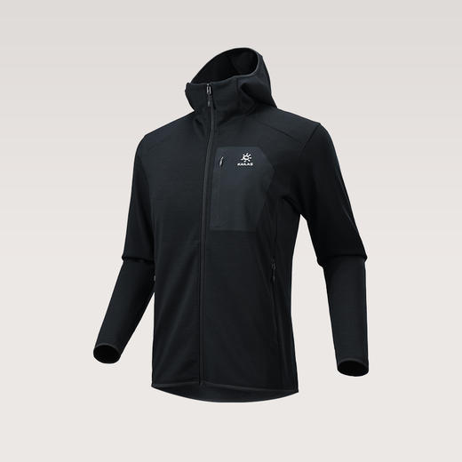 KAILAS凯乐石 XM4男款连帽全开美丽诺羊毛抓绒外套 KG2532199 商品图1