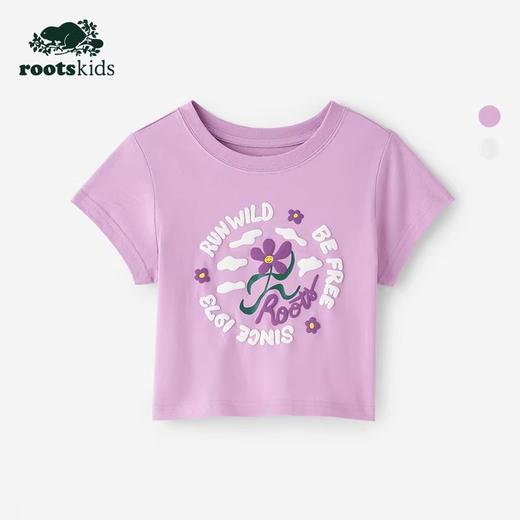 【2件9折】【ROOTS】女童休闲短袖T恤 商品图2