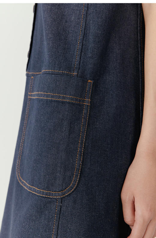 【高品质私服】【IC棉弹牛仔布中长连衣裙】赋予织物优越性能、上乘外观和舒适手感N1295-CC【无标出货 介意慎拍】 商品图9