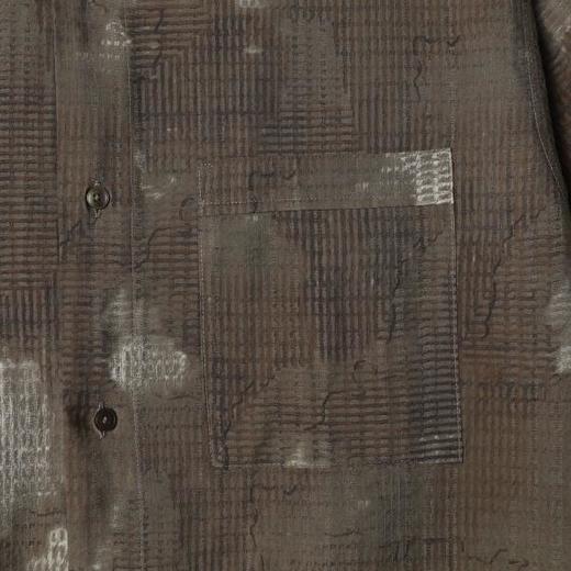 SDSA男装2026新款轻奢美式复古扎染短袖衬衫下半松紧设计休闲上衣 商品图2