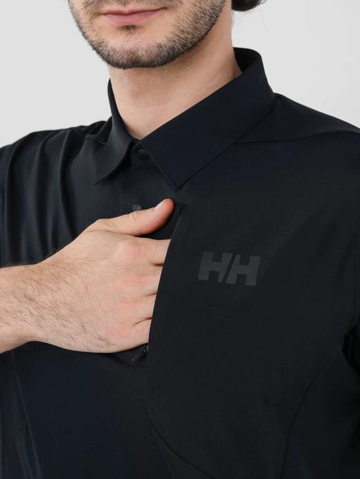 点此购买 海丽汉森夏季男士轻户外休闲商务风速干防晒凉感短袖POLO衫 qk 343390 商品图4