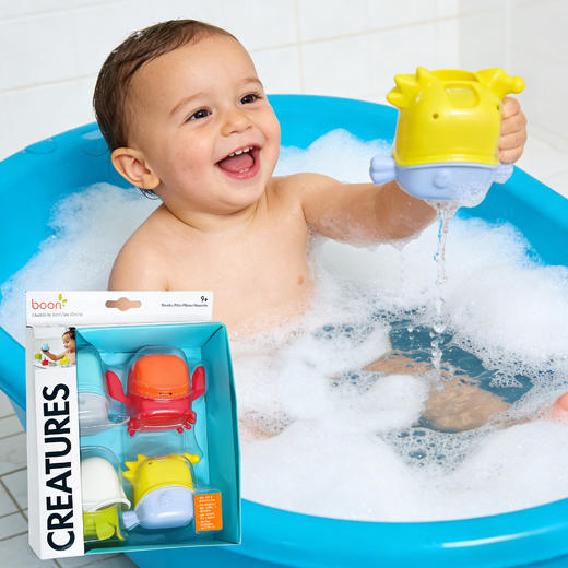 美国Boon 海洋小动物可互换洗澡玩具杯4件套 不含BPA 商品图4