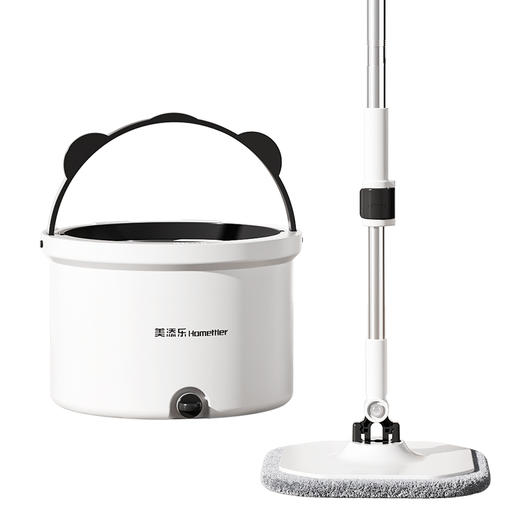 美添乐 拖把家用一拖净免手洗净污分离旋转拖把（3布+清洁片） 6949555005341 商品图0