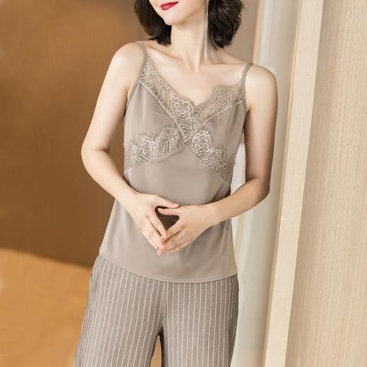 芳外新款小性感吊带蕾丝拼接打底内搭式背心女1F19AD0505 商品图0