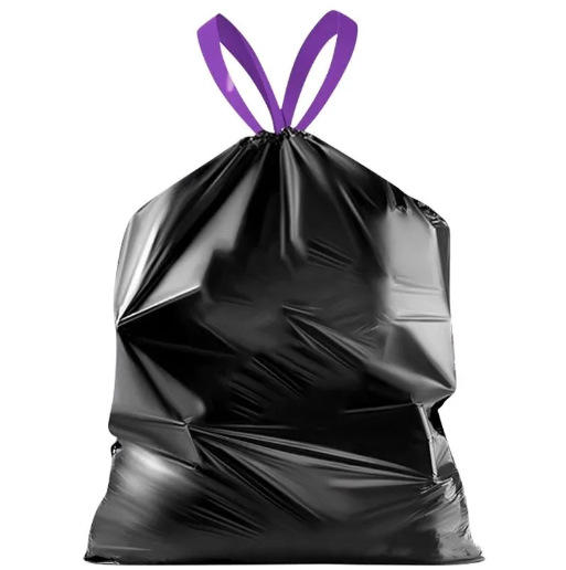 「抽绳设计！加厚免撕」垃圾袋家用手提式厨房卫生间黑色的收纳整理塑料拉圾袋子大号 商品图4