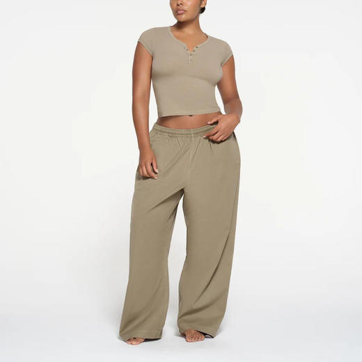 【秒杀价已调 直接拍】保守MM入大一码 不短 new vintage 好经典的百搭 美式复古亨利T恤 商品图3