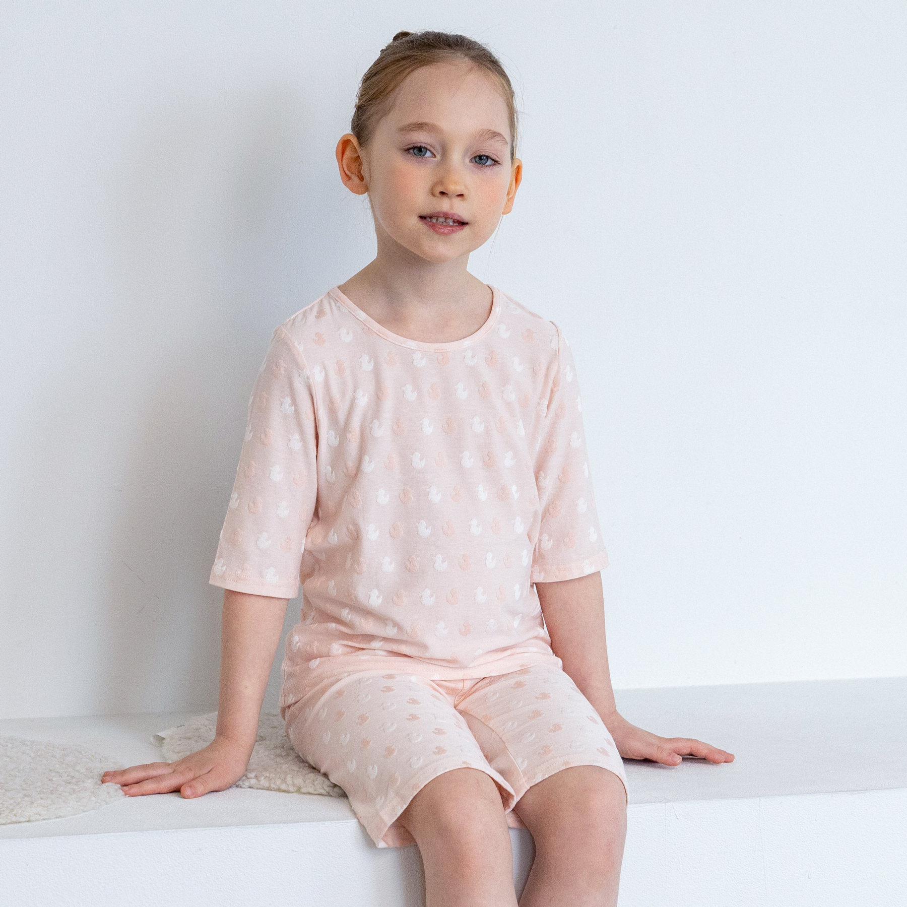 【竹棉提花 七分套】韩国moimoi春夏色织提花家居套装