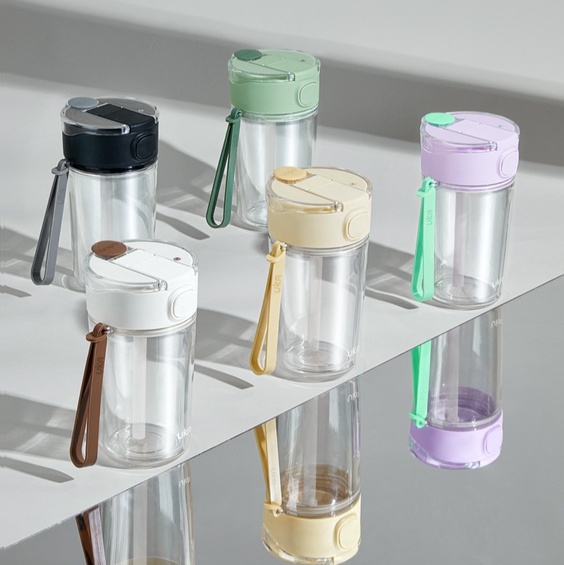 UKA 玻璃套壳双饮杯咖啡杯高硼硅玻璃耐高温耐低温水杯【该商品不支持用券】