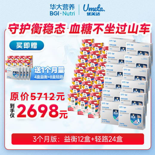 【 糖友专享套组】【益衡益生菌+轻路】守护衡稳态   血糖不坐过山车！ 商品图1