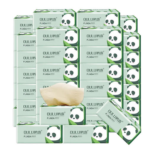 鸥露 竹浆本色抽纸3层100抽24包*2箱 OLBJ1024S2 商品图0