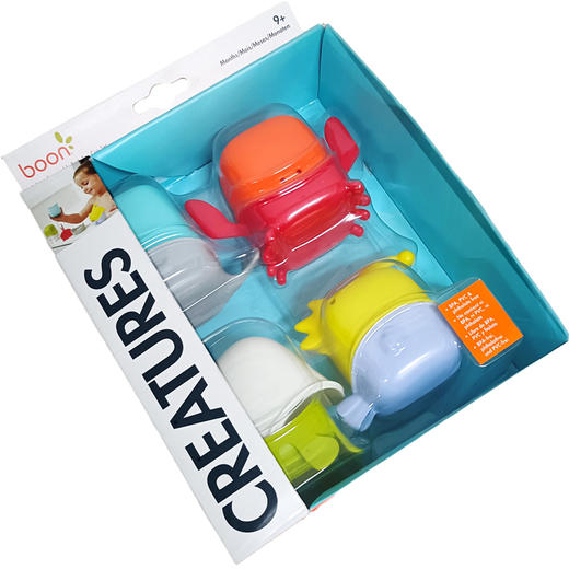 美国Boon 海洋小动物可互换洗澡玩具杯4件套 不含BPA 商品图5