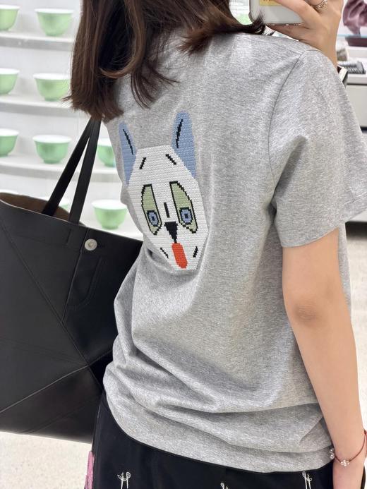 Loe* x Louis Wain联名新款 刺绣猫咪灰调短袖T恤（MM） 商品图3