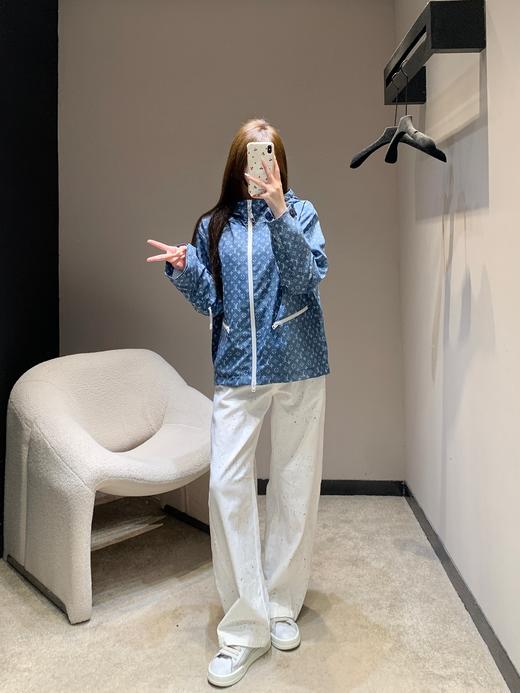 驴家 26Ss早春新款 老花印花连帽风衣外套（MM） 商品图7