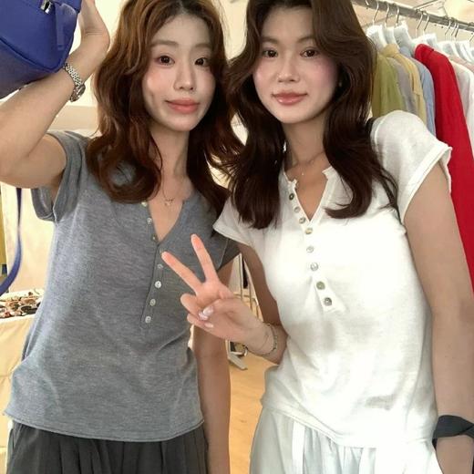 韩系松弛感亨利衫 商品图1