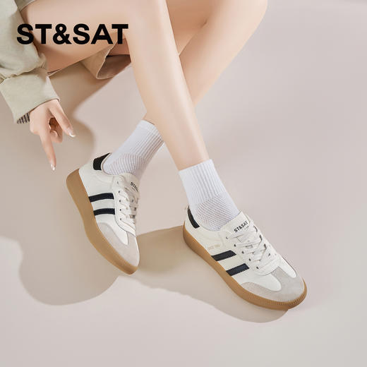 星期六26春新款复古校园风百搭软底德训SSE1112C6Z 商品图3