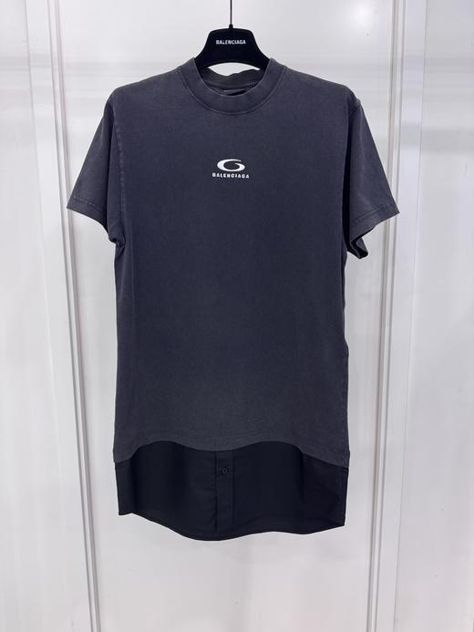 女款logo拼接短袖T恤hu004 商品图0