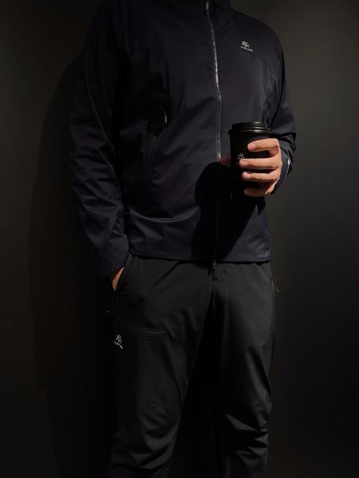 付款减库存，黑色xl春款，双层带内衬！清仓！实际库存~凯乐石雷鸟LT男款立领防风衣轻量户外软壳风壳KG2439108内衬款外套 商品图5