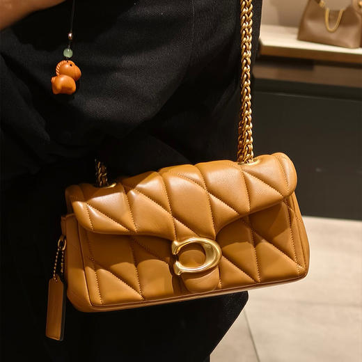 【新品上新 明星同款】COACH/蔻驰 香港直邮 女士菱格纹绗缝 TABBY 26号单肩包斜挎包 CP149/CP150 香港直邮 送礼盒礼袋 清关约7个工作日-w 商品图7