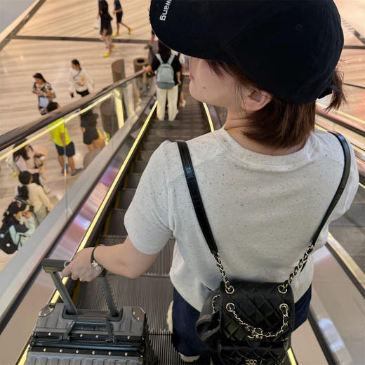 直发【3414】进口韩国定染彩点花纱棉~设计感莫兰迪舒适圆领百搭T恤短袖 商品图7