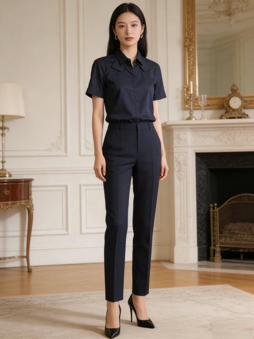 G2000女装SS26商场新款【方便易烫】短袖衬衫61223783 商品图3