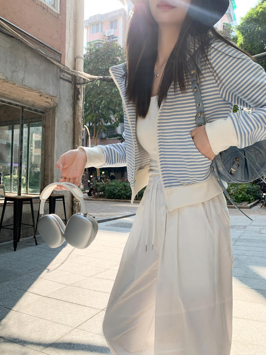 <曾小咸推荐>3.28现货秒杀 ！微信超特价！条纹连帽卫衣 日常189.99 立减100 秒杀89.99！！ 商品图12