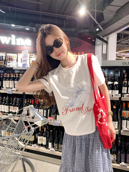 <曾小咸推荐>3.30现货秒杀 ！微信超特价！花朵印花短袖T恤 日常109.99 立减50 秒杀59.99！！ 商品图14