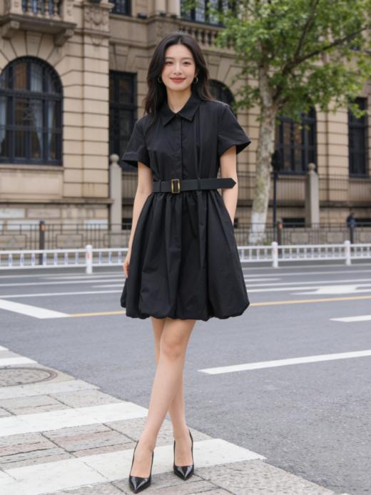 G2000女装SS26商场新款【配腰带/100%棉】连衣裙61233256 商品图0