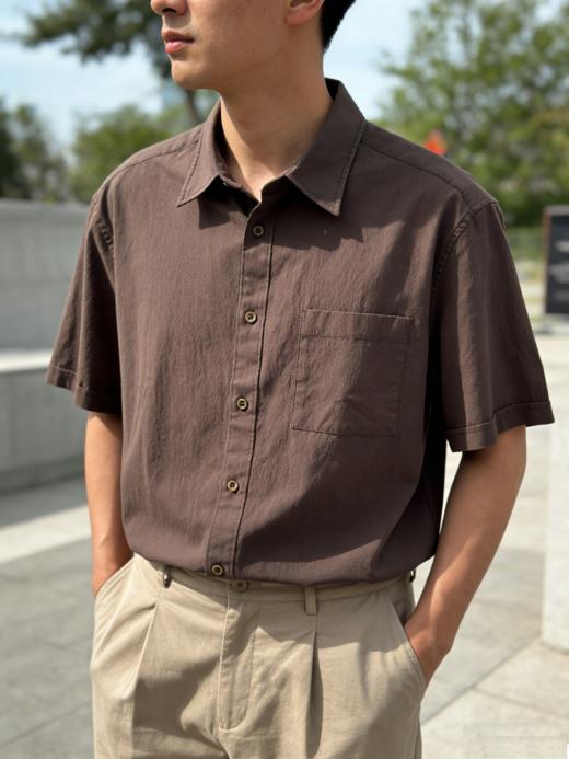 G2000男装SS26商场新款高含棉舒适休闲短袖衬衫61131668 商品图1