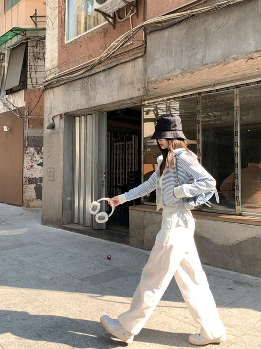 <曾小咸推荐>3.28现货秒杀 ！微信超特价！条纹连帽卫衣 日常189.99 立减100 秒杀89.99！！ 商品图10