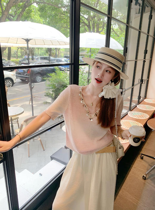 <曾小咸推荐>3.29现货秒杀 ！微信超特价！2色重工设计渐变针织T恤 日常149.99 立减70 秒杀79.99！！ 商品图11