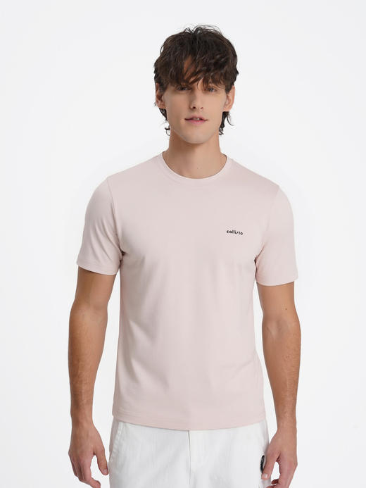 callisto灰色液氨棉基础logoT恤 商品图7