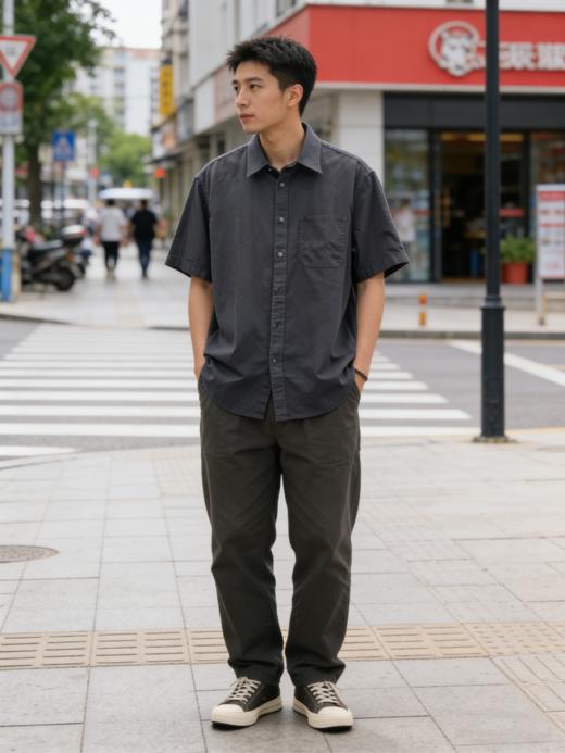 G2000男装SS26商场新款【100%棉】休闲短袖衬衫61130924 商品图2