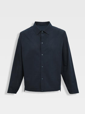 callisto轻运动系列藏青进口面料短款休闲外套