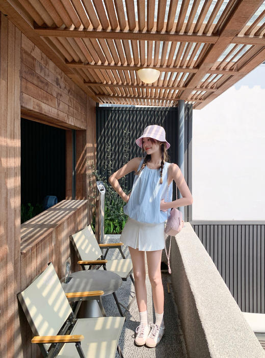 <曾小咸推荐>3.30现货秒杀 ！微信超特价！韩系无袖背心衬衫 日常119.99 立减50 秒杀69.99！！ 商品图10