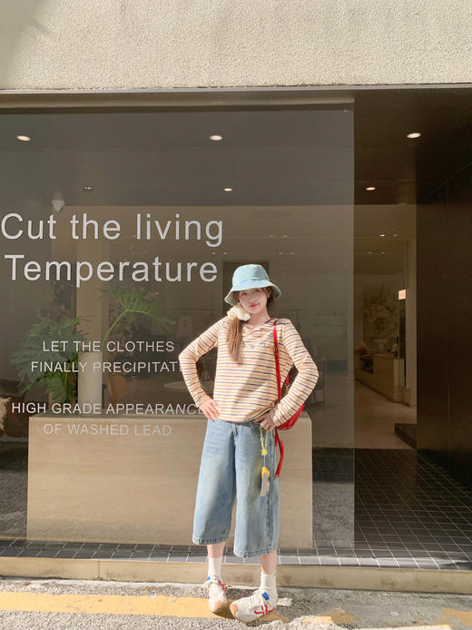 <曾小咸推荐>3.28现货秒杀 ！微信超特价！韩系小狗印花条纹T 日常159.99 立减90 秒杀69.99！！ 商品图11