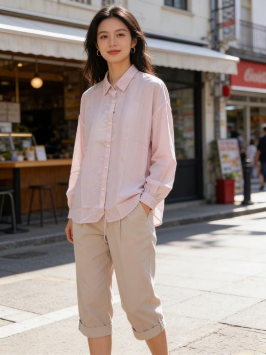 佐丹奴女装26年新款垂感透肤尼龙衬衫05346007 商品图1