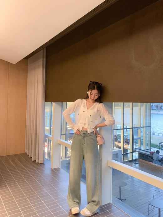 <曾小咸推荐>3.28现货秒杀 ！微信超特价！韩系彩色绣花开衫 日常129.99 立减60 秒杀69.99！！ 商品图8