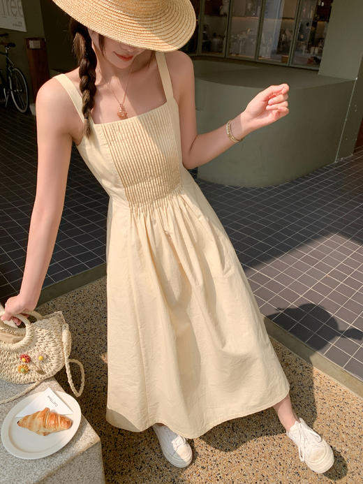 <曾小咸推荐>3.28现货秒杀 ！微信超特价！梨子冰沙色吊带连衣裙 日常189.99 立减100 秒杀89.99！！ 商品图9