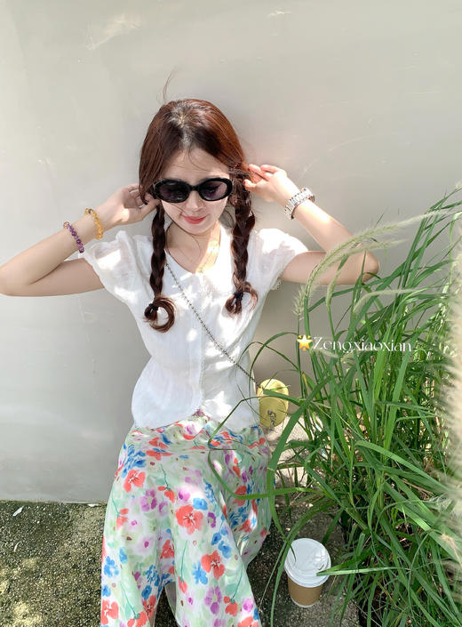 <曾小咸推荐>3.30现货秒杀 ！微信超特价！韩系娃娃领泡泡袖衬衫 日常169.99 立减80 秒杀89.99！！ 商品图13