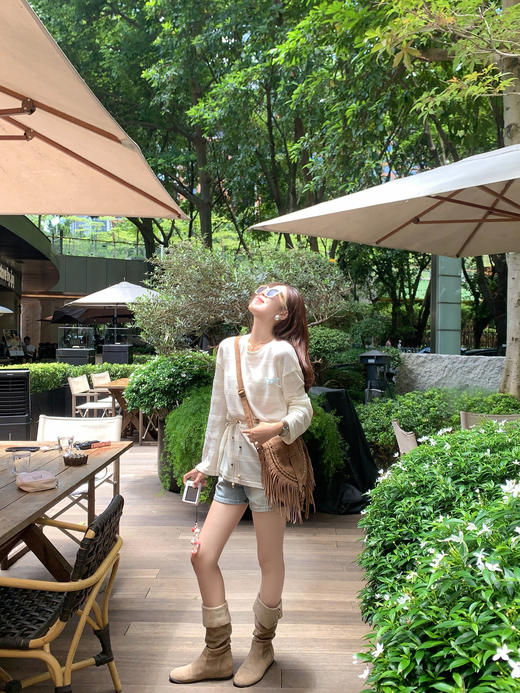 <曾小咸推荐>3.30现货秒杀 ！微信超特价！2色双纽扣牛仔短裤 日常169.99 立减100 秒杀69.99！！ 商品图5