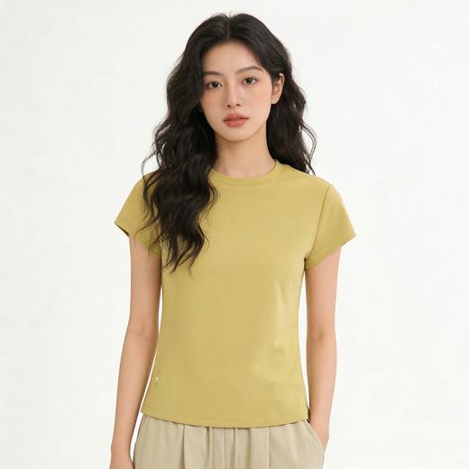 【单拍不发 加购3件到手99元】PSQUEEN 纯色圆领短袖 经典版型 潮流穿搭 舒适面料 彰显身材 多色可选C06C82【ys】 商品图1