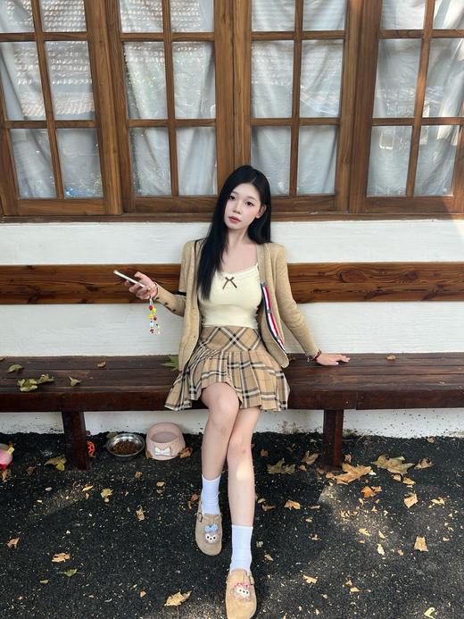 直发 bbr同款， 高腰复古百褶裙，内带短裤防走光 商品图7