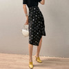 【褶皱不对称设计】芳外2025新款夏季褶皱不对称裙摆半截裙0543 商品缩略图1