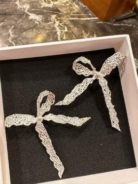 联名款蝴蝶结耳环ba