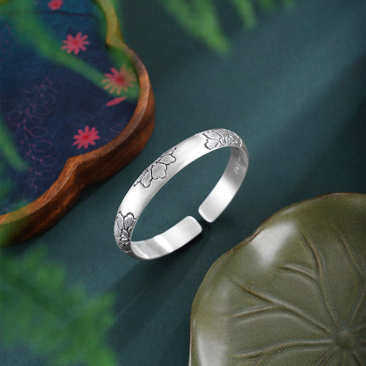 子佩集S999手工银【花辰心愿】手镯【55061217】原创设计 商品图1