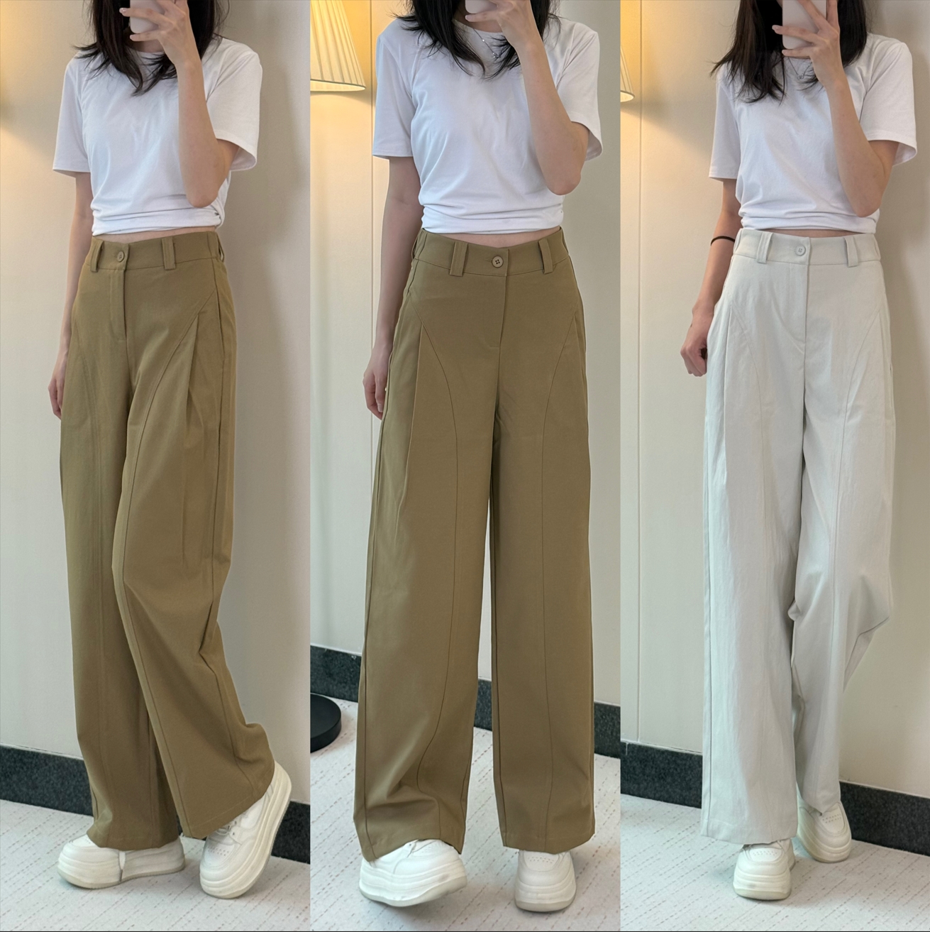 春夏新款贝斯裤工装裤女士高腰休闲裤宽松显瘦长裤