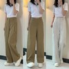 春夏新款贝斯裤工装裤女士高腰休闲裤宽松显瘦长裤 商品缩略图0