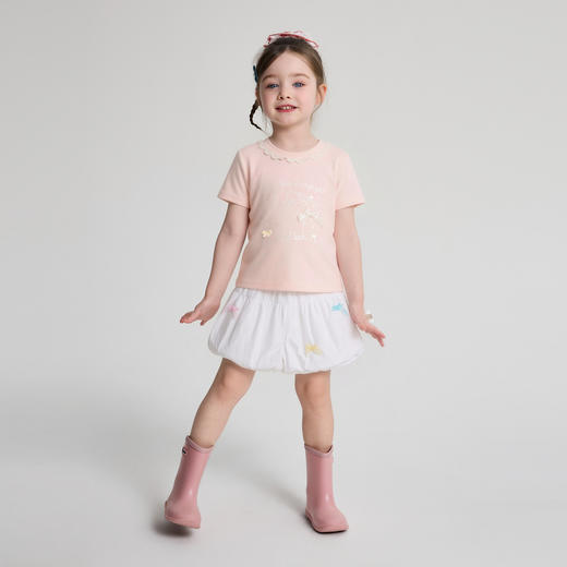 笛莎Deesha 2026年夏季新款小童女童圆领TT恤 商品图2