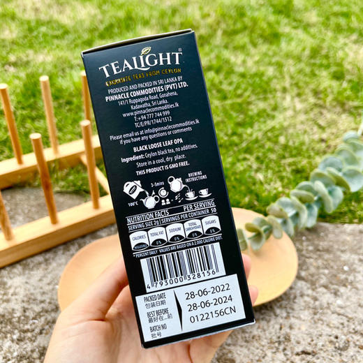 【TEALIGHT纯正锡兰红茶】 进口OPA特级 斯里兰卡古老产区 纯手工摘取橙白毫 地道的英国下午茶​  商品图2
