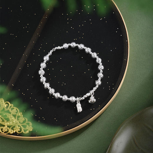 子佩集【福禄花生】银S925手串手链【TSB0001-55】花生葫芦切面珠手链2602 商品图1